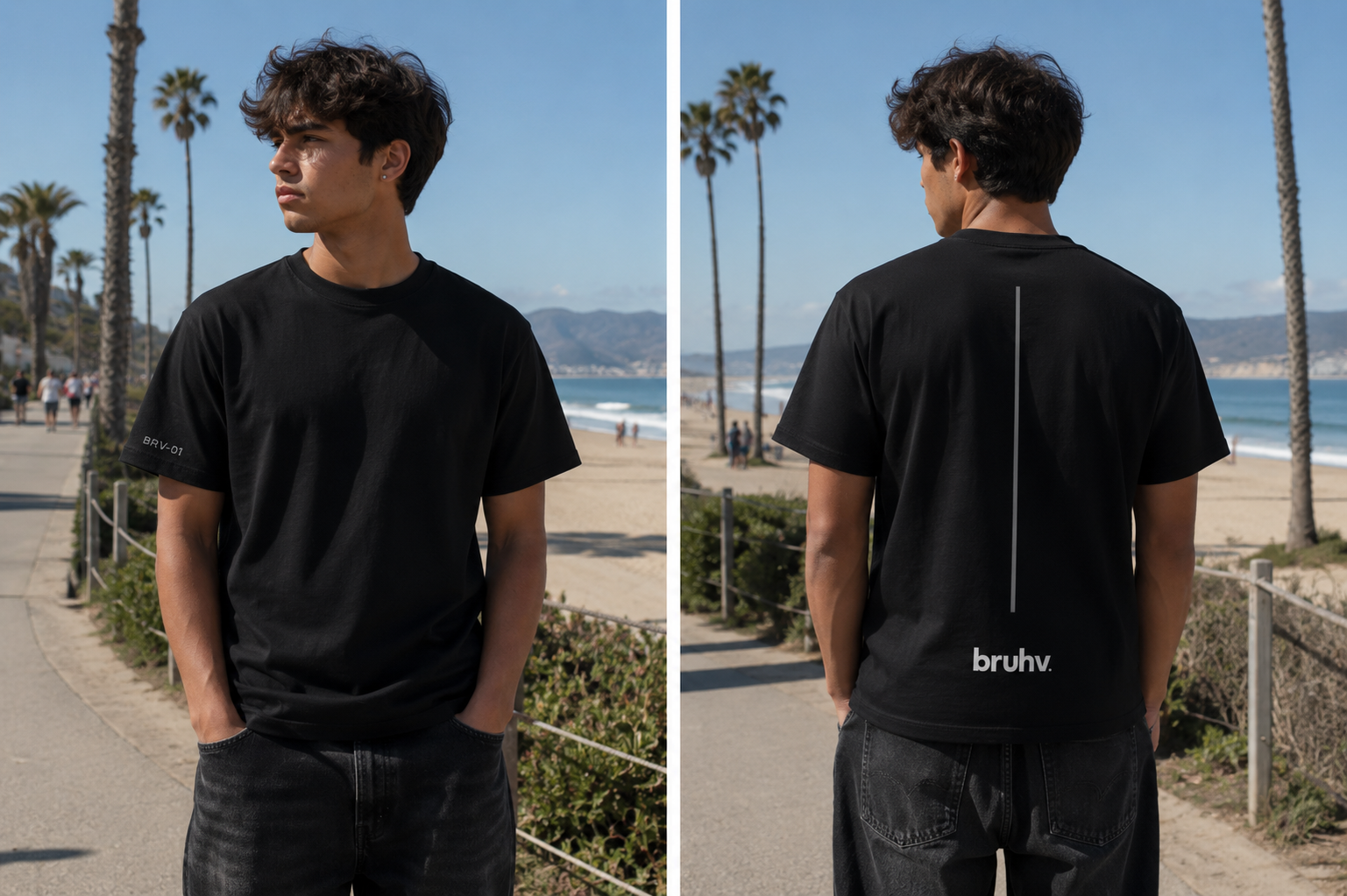 BRUHV Midnight Backline Tee
