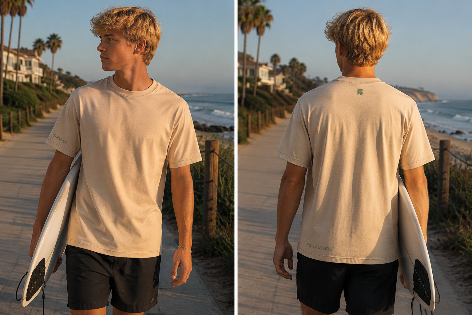 BRUHV Sand BRV-01 Sleeve Tee