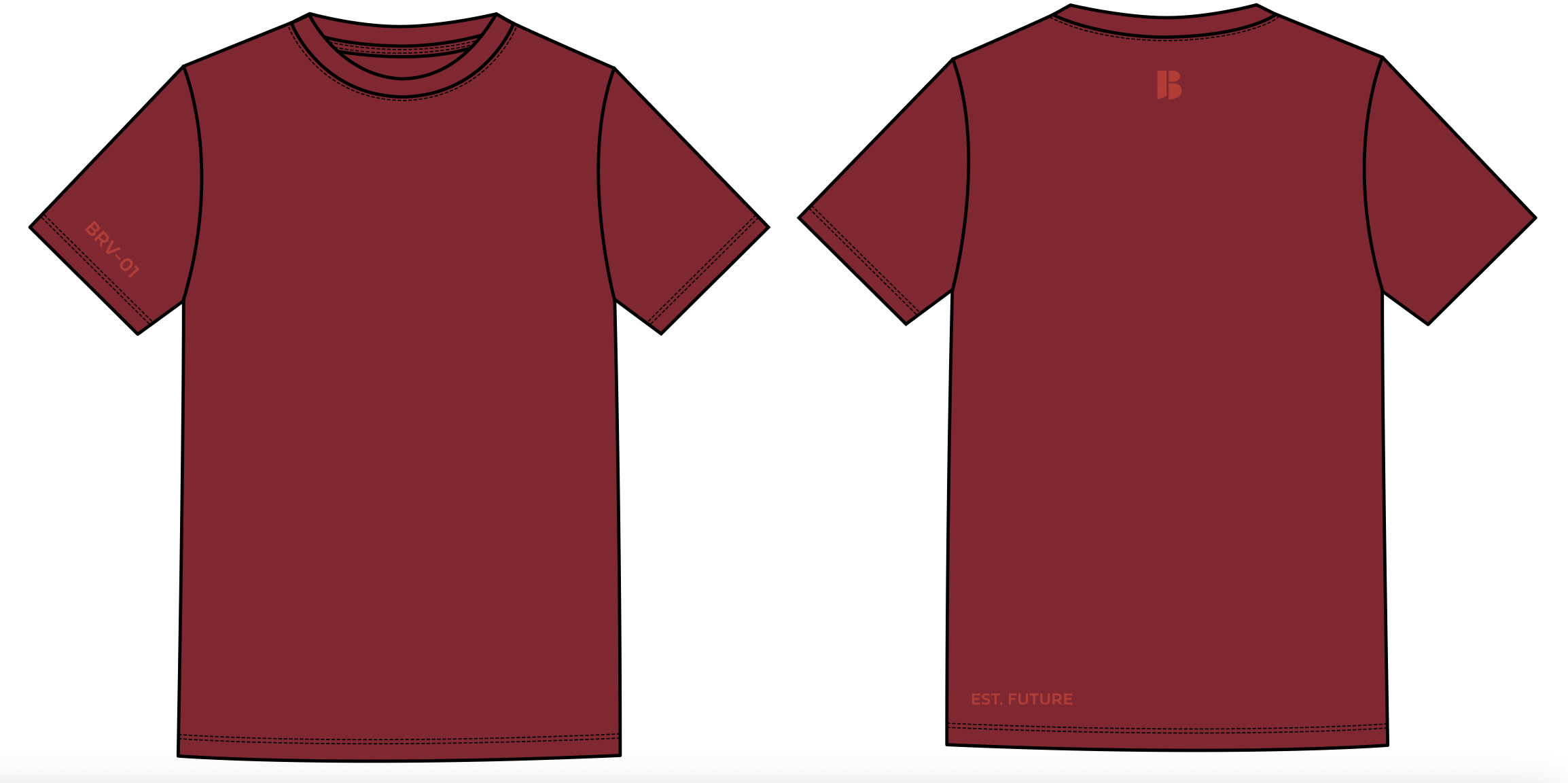 BRUHV Crimson BRV-01 Sleeve Tee