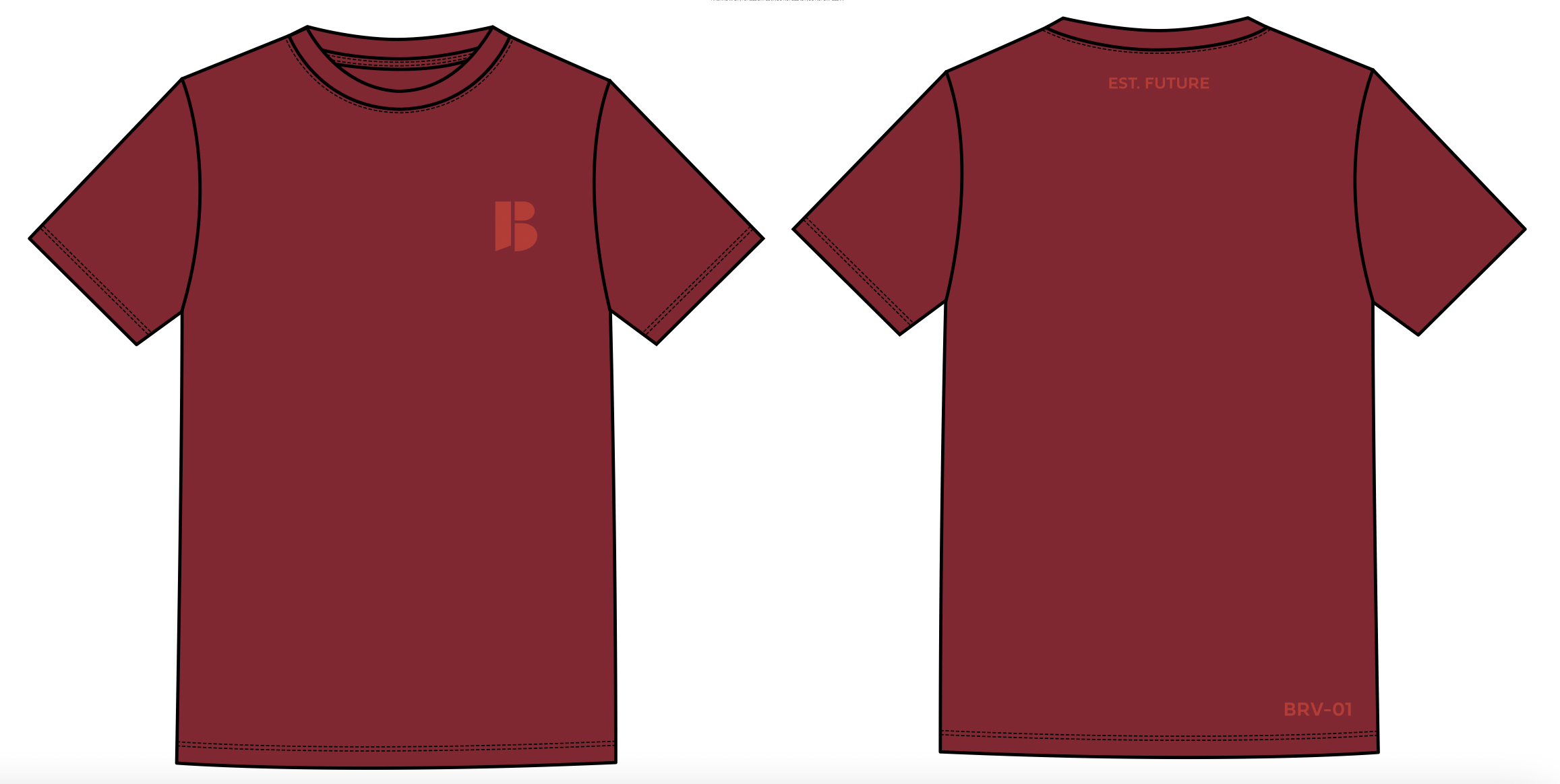 BRUHV Crimson BRV-01 Tee