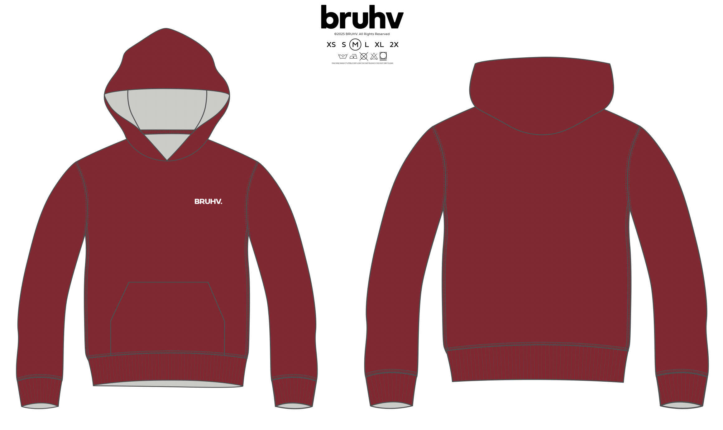 BRUHV Crimson Core Hoodie