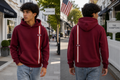 BRUHV Crimson Stripe Hoodie