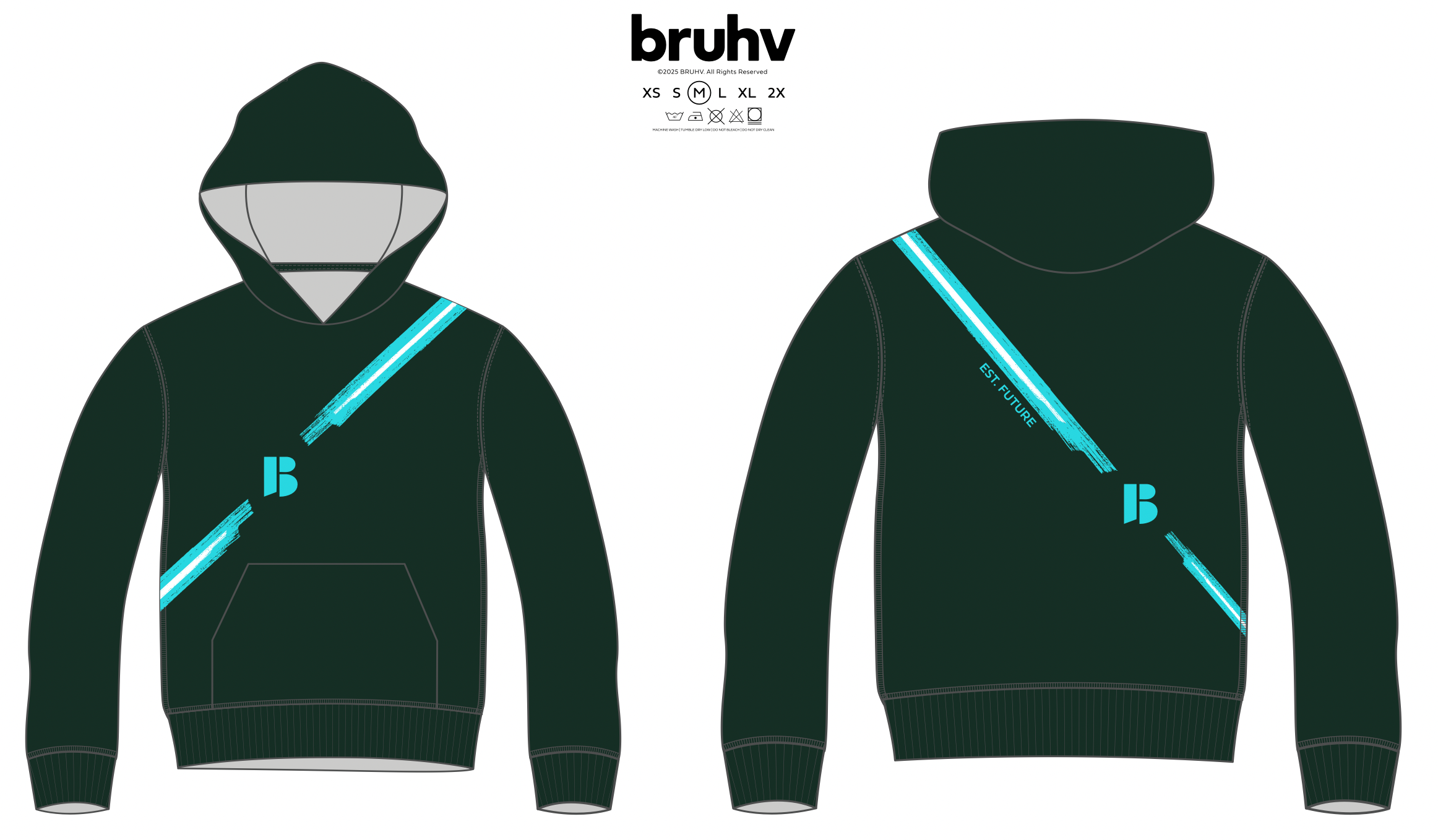 BRUHV Forest Bolt Hoodie