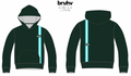 BRUHV Forest Stripe Hoodie