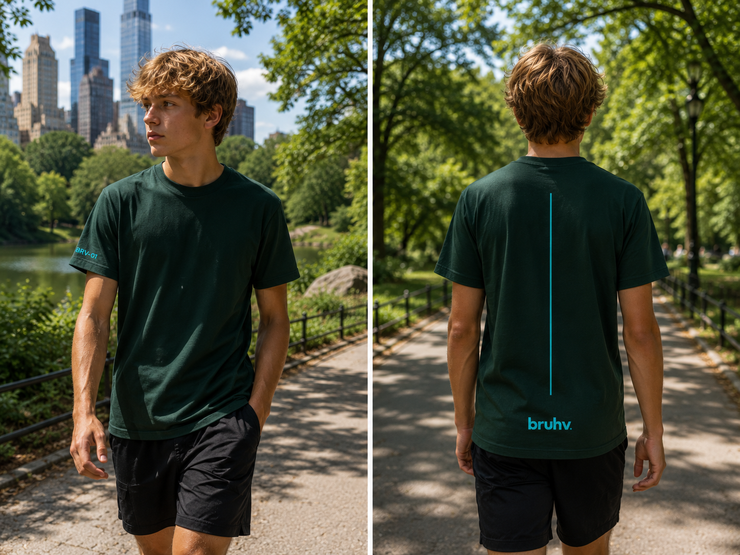 BRUHV Forest Backline Tee