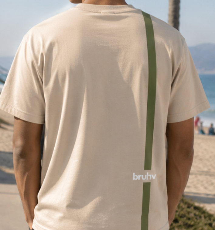 BRUHV Sand Stripe Tee
