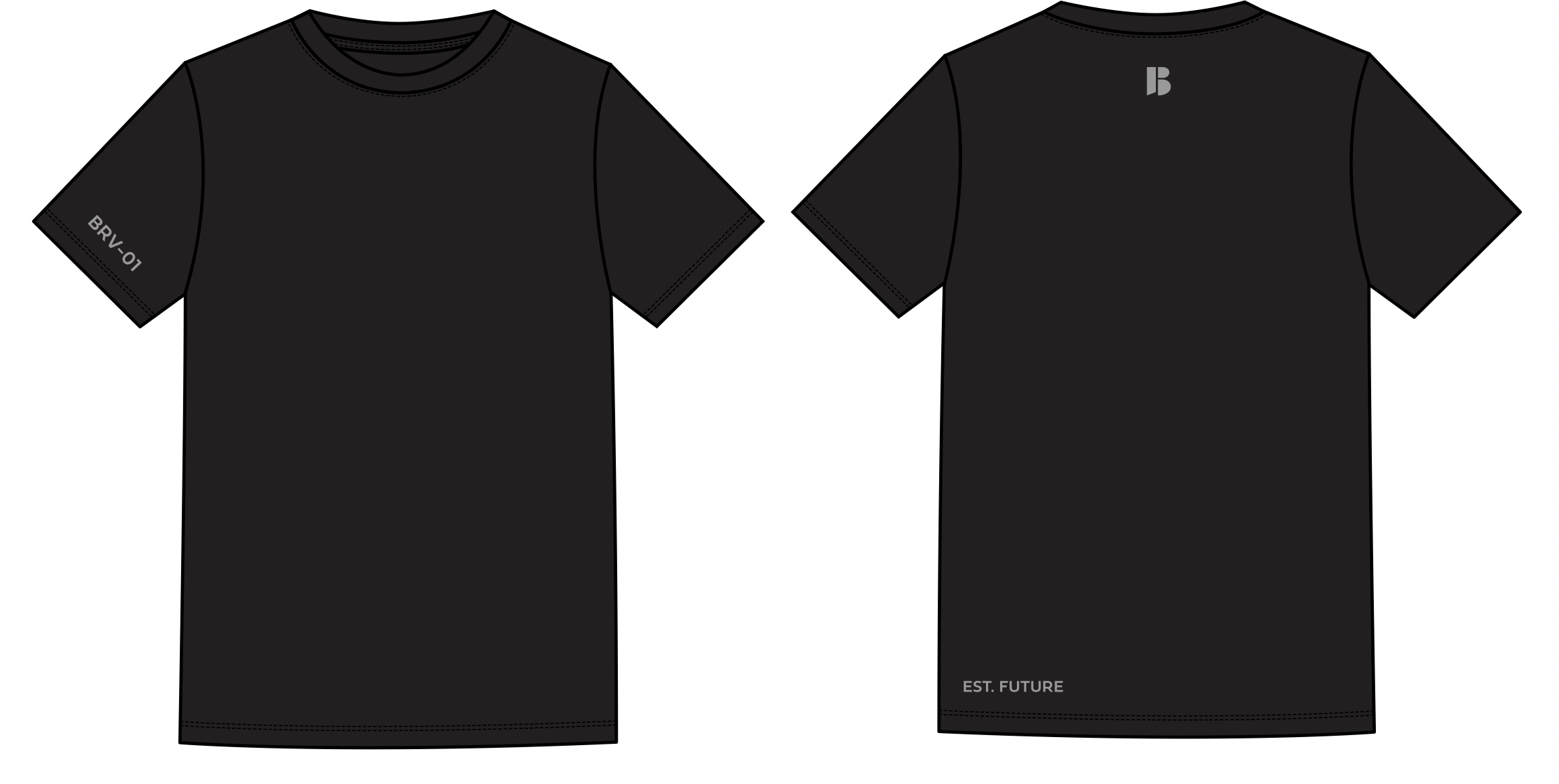 BRUHV Midnight BRV-01 Sleeve Tee