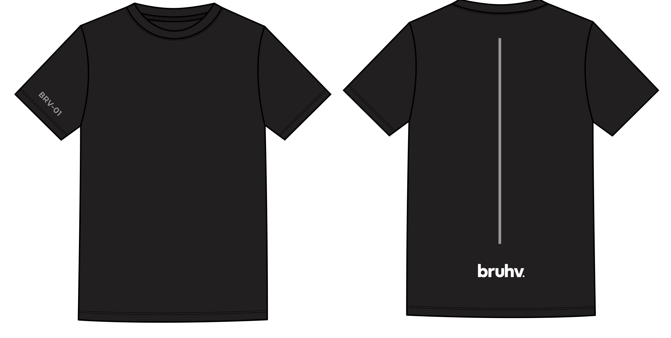 BRUHV Midnight Backline Tee