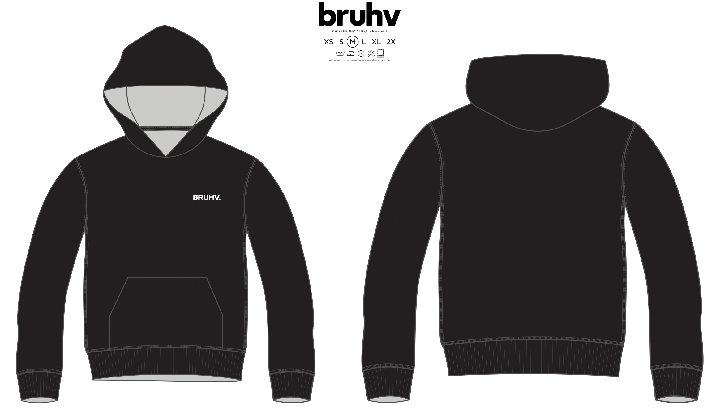 BRUHV Midnight Core Hoodie