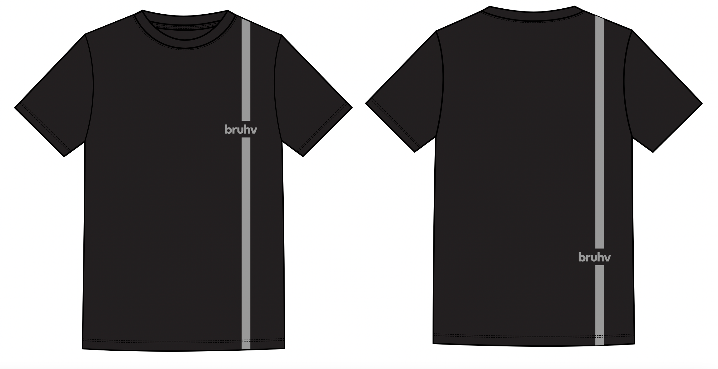 BRUHV Midnight Stripe Tee