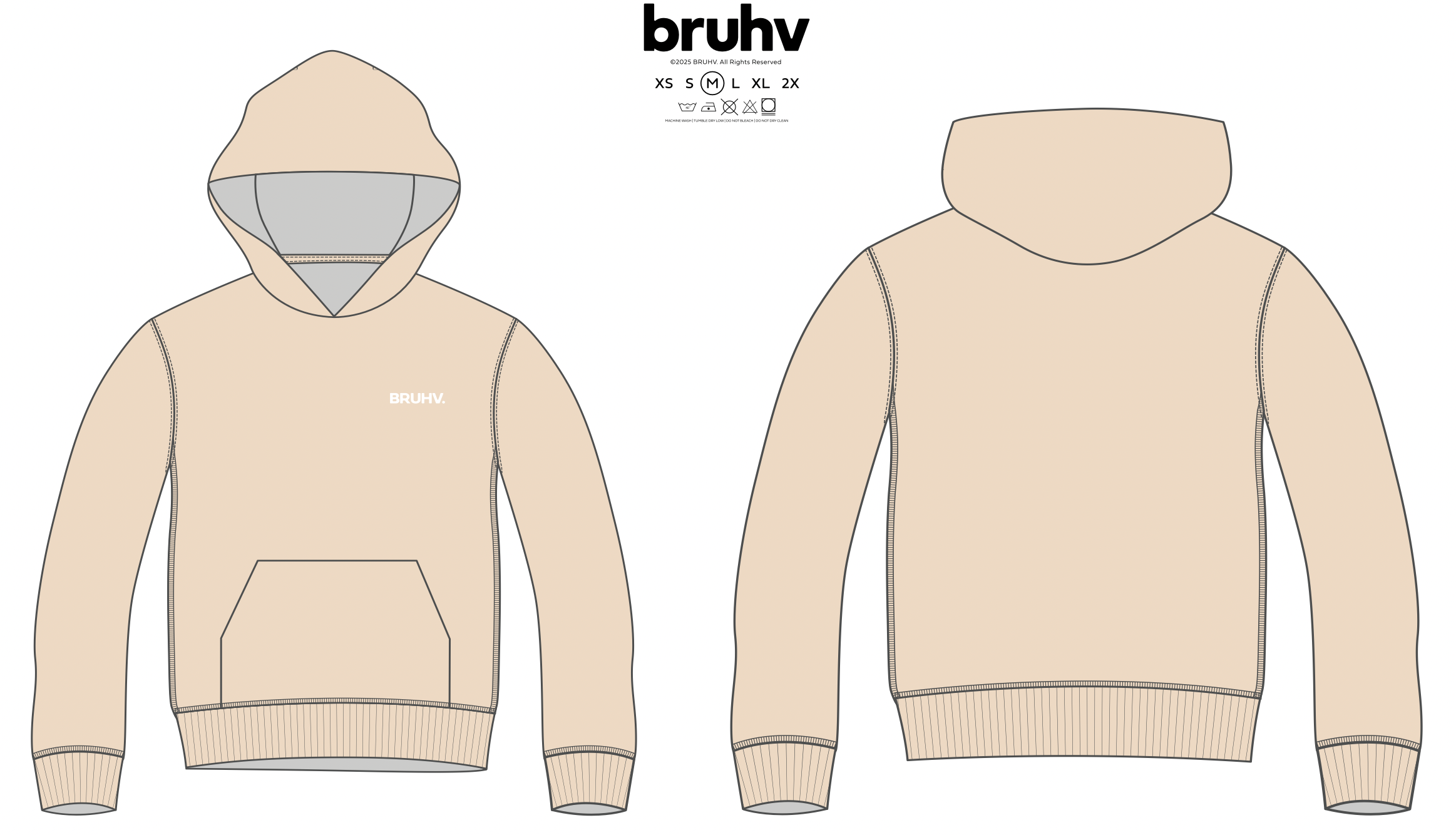 BRUHV Sand Core Hoodie