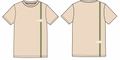 BRUHV Sand Stripe Tee