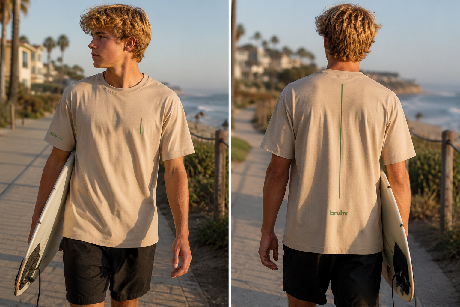 BRUHV Sand Backline Tee